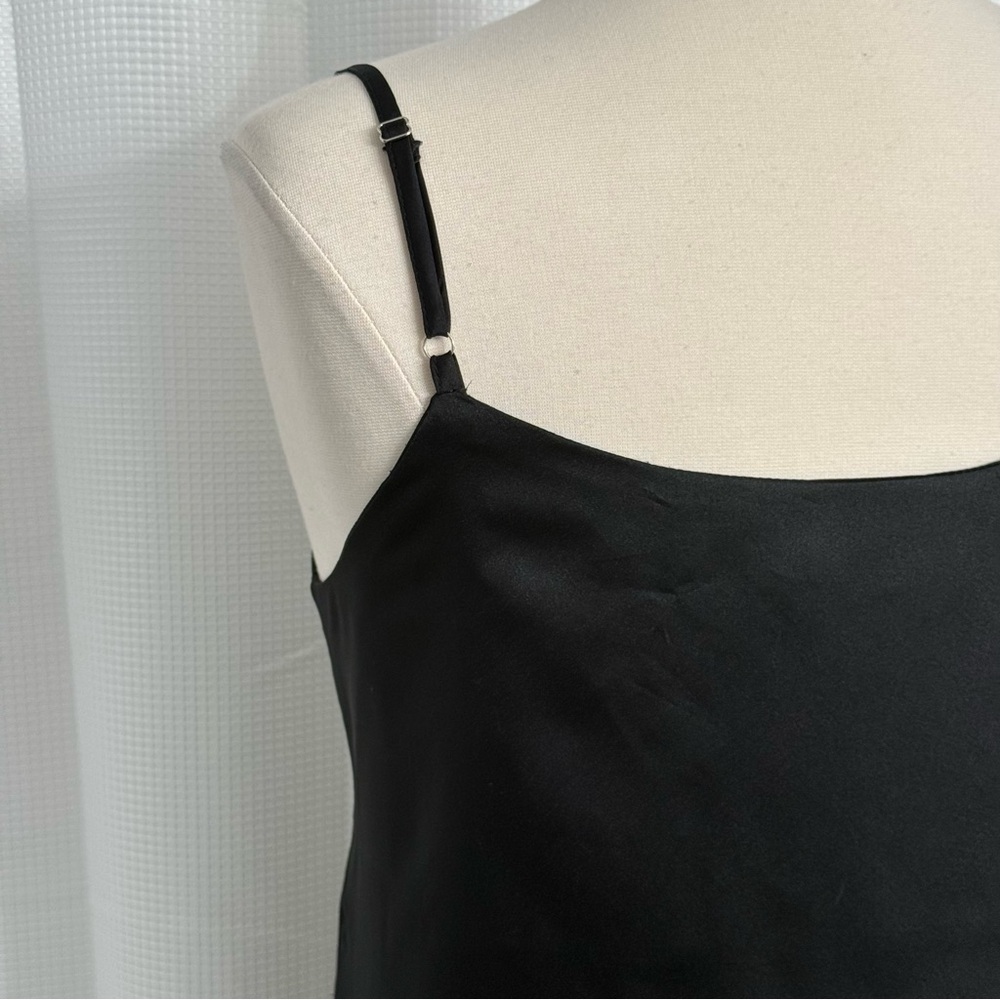 Zenobia Women's Cowl Neck Adjustable Straps Soft Camisole, Black, Size 2XL - Picture 6 of 7